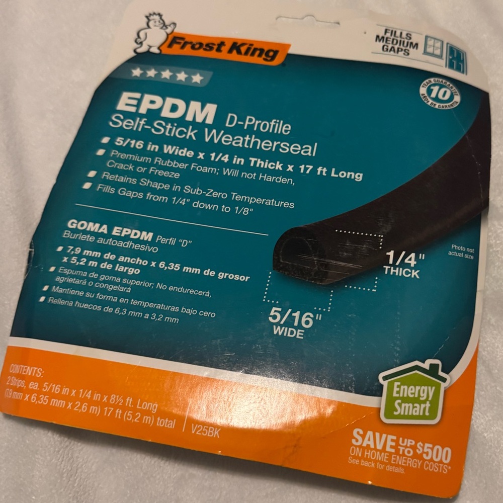 Frost King EPDM Self-Stick Weatherseal
